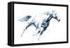 Sapphire Gallop I-Julie Chapman-Framed Stretched Canvas