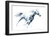 Sapphire Gallop I-Julie Chapman-Framed Art Print