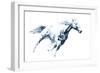 Sapphire Gallop I-Julie Chapman-Framed Art Print