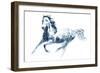 Sapphire Gallop II-Julie Chapman-Framed Art Print