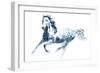 Sapphire Gallop II-Julie Chapman-Framed Art Print