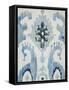 Sapphire Ikat V-Chariklia Zarris-Framed Stretched Canvas