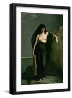 Sappho, 1877-Charles Auguste Mengin-Framed Premium Giclee Print