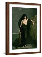 Sappho, 1877-Charles Auguste Mengin-Framed Giclee Print