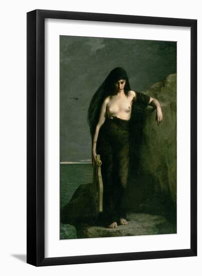 Sappho, 1877-Charles Auguste Mengin-Framed Giclee Print