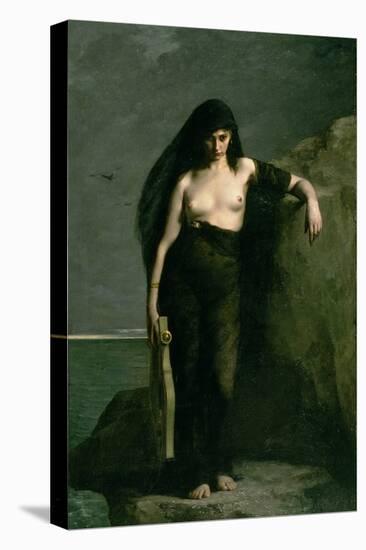 Sappho, 1877-Charles Auguste Mengin-Stretched Canvas