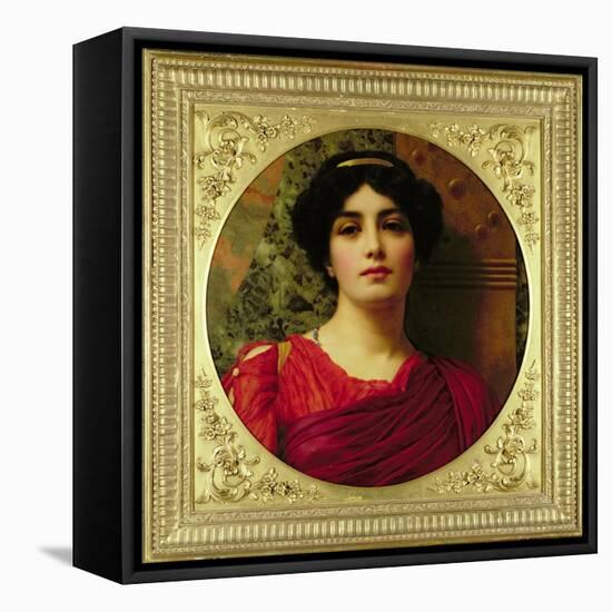 Sappho, 1903-John William Godward-Framed Stretched Canvas