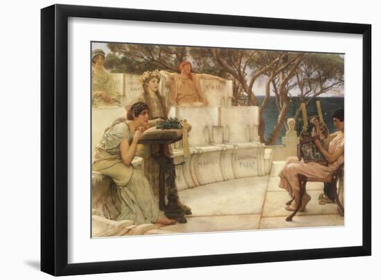 Sappho and Alcaeus, 1880-Sir Lawrence Alma-Tadema-Framed Giclee Print