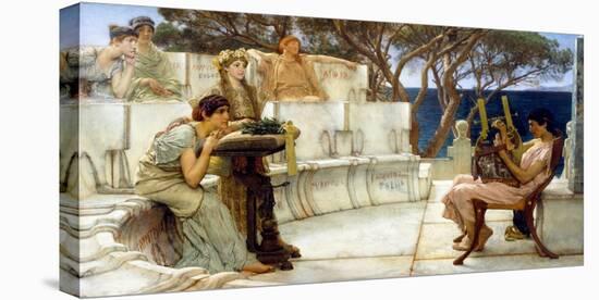 Sappho and Alcaeus by Sir Lawrence Alma-Tadema-Fine Art-Stretched Canvas