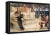 Sappho and Alcaeus-Sir Lawrence Alma-Tadema-Framed Stretched Canvas