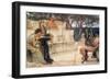 Sappho and Alcaeus-Sir Lawrence Alma-Tadema-Framed Art Print