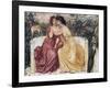 Sappho and Erinna in a Garden at Mytilene-Simeon Solomon-Framed Giclee Print