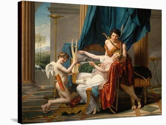Sappho and Phaon, 1809-Jacques Louis David-Stretched Canvas