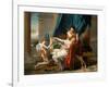 Sappho and Phaon, 1809-Jacques Louis David-Framed Giclee Print