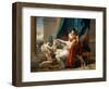 Sappho and Phaon, 1809-Jacques Louis David-Framed Giclee Print