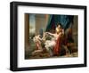 Sappho and Phaon, 1809-Jacques Louis David-Framed Giclee Print