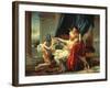 Sappho and Phaon, 1809-Jacques Louis David-Framed Giclee Print