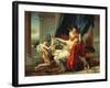 Sappho and Phaon, 1809-Jacques Louis David-Framed Giclee Print