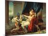 Sappho and Phaon, 1809-Jacques Louis David-Mounted Giclee Print