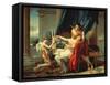 Sappho and Phaon, 1809-Jacques Louis David-Framed Stretched Canvas