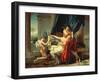 Sappho and Phaon, 1809-Jacques Louis David-Framed Giclee Print