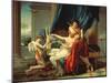 Sappho and Phaon, 1809-Jacques Louis David-Mounted Giclee Print