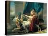 Sappho and Phaon-Jacques-Louis David-Stretched Canvas