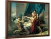 Sappho and Phaon-Jacques-Louis David-Framed Art Print