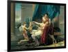 Sappho and Phaon-Jacques-Louis David-Framed Art Print