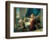 Sappho and Phaon-Jacques-Louis David-Framed Art Print