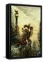 Sappho (B.C.650 BC)-Gustave Moreau-Framed Stretched Canvas
