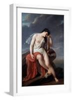 Sappho on the Lefkada's Cliff, Early 19th Century-Pierre Narcisse Guerin-Framed Giclee Print