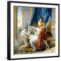 Sappho, Phaon and Cupid, 1809-Jacques-Louis David-Framed Giclee Print