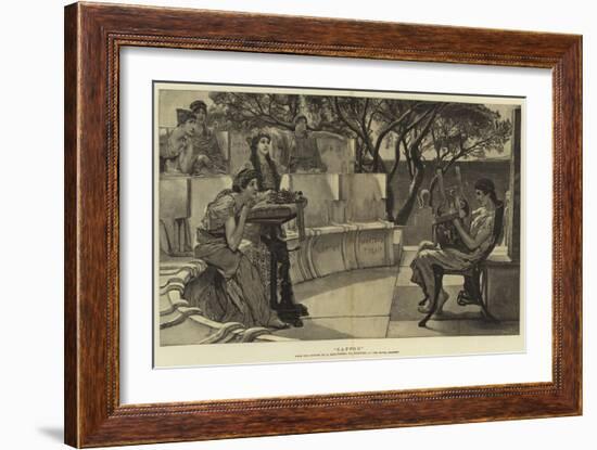 Sappho-Sir Lawrence Alma-Tadema-Framed Giclee Print