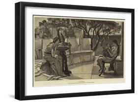 Sappho-Sir Lawrence Alma-Tadema-Framed Giclee Print