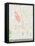 Sapporo, Japan Map-null-Framed Stretched Canvas