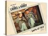 Saps at Sea, US Lobbycard, L-R: Stan Laurel, Oliver Hardy, 1940-null-Stretched Canvas