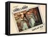 Saps at Sea, US Lobbycard, L-R: Stan Laurel, Oliver Hardy, 1940-null-Framed Stretched Canvas