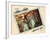 Saps at Sea, US Lobbycard, L-R: Stan Laurel, Oliver Hardy, 1940-null-Framed Art Print