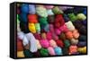 Saquisili Market, Balls of Dyed Yarn for Sale, Wool, Saquisili, Cotopaxi Province, Ecuador-John Coletti-Framed Stretched Canvas