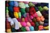 Saquisili Market, Balls of Dyed Yarn for Sale, Wool, Saquisili, Cotopaxi Province, Ecuador-John Coletti-Stretched Canvas