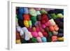 Saquisili Market, Balls of Dyed Yarn for Sale, Wool, Saquisili, Cotopaxi Province, Ecuador-John Coletti-Framed Photographic Print