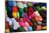 Saquisili Market, Balls of Dyed Yarn for Sale, Wool, Saquisili, Cotopaxi Province, Ecuador-John Coletti-Mounted Photographic Print