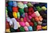 Saquisili Market, Balls of Dyed Yarn for Sale, Wool, Saquisili, Cotopaxi Province, Ecuador-John Coletti-Mounted Photographic Print