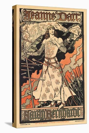 Sara Bernhardt as Joan of Arc-Alphonse Mucha-Stretched Canvas