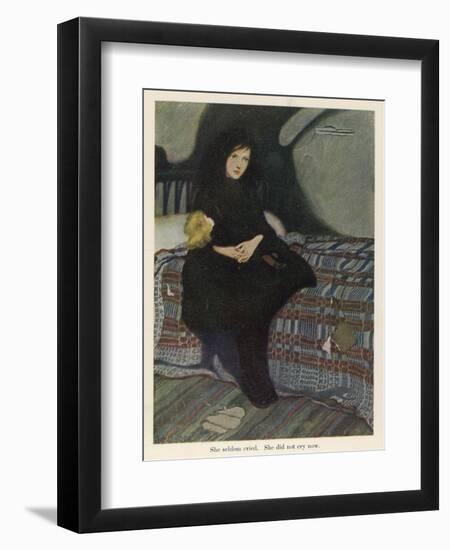 Sara Crewe is Sent to the Attic Now That There's No Money for Her Schooling-Ethel Franklin Betts-Framed Art Print