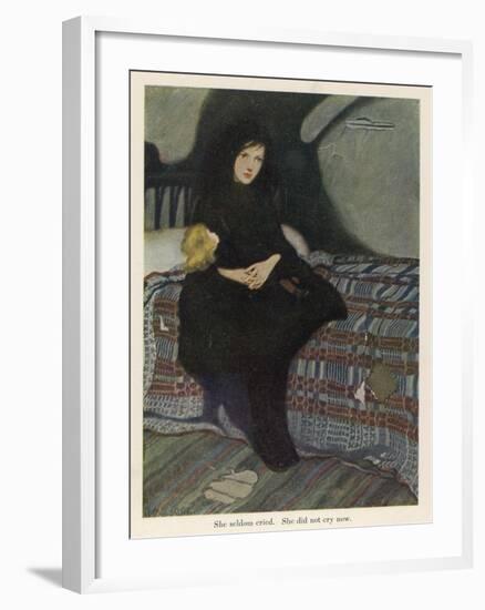 Sara Crewe is Sent to the Attic Now That There's No Money for Her Schooling-Ethel Franklin Betts-Framed Art Print