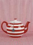 Striped Teapot with Tea Ball-Sara Danielsson-Framed Photographic Print