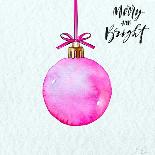 Merry and Bright Ornament-Sara Elizabeth-Art Print