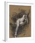 Sara, la Baigneuse-Jean Jacques Henner-Framed Giclee Print